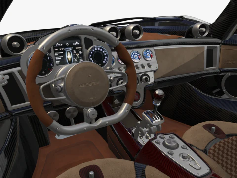 Pagani &Uuml;topya Roadster 2024 2025 3D Model