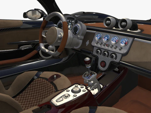 Pagani &Uuml;topya Roadster 2024 2025 3D Model