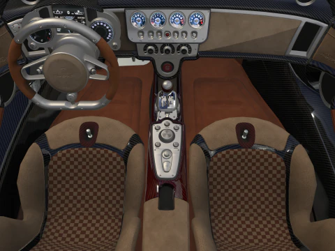 Pagani &Uuml;topya Roadster 2024 2025 3D Model