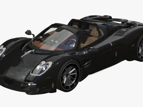 Pagani &Uuml;topya Roadster 2024 2025 3D Model