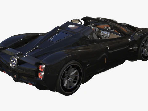 Pagani &Uuml;topya Roadster 2024 2025 3D Model
