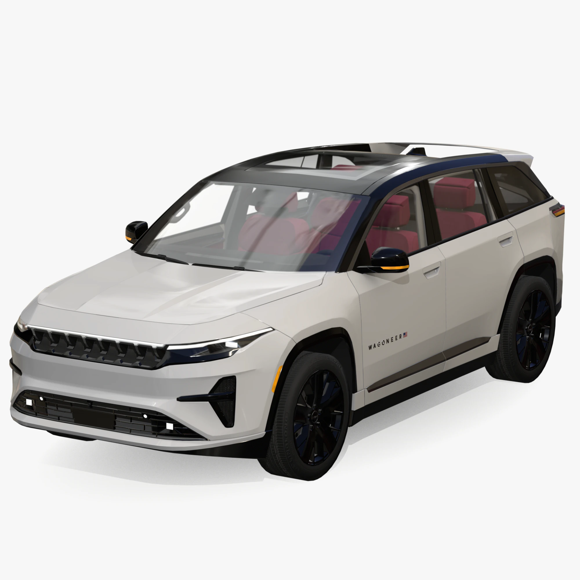 Jeep Wagoneer S 3D Model .c4d .max .obj .3ds .fbx .stl .blend 