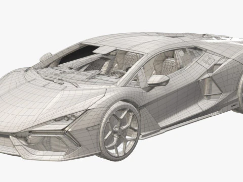 Lamborghin Revuelto 3D Model