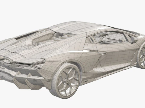 Lamborghin Revuelto 3D Model