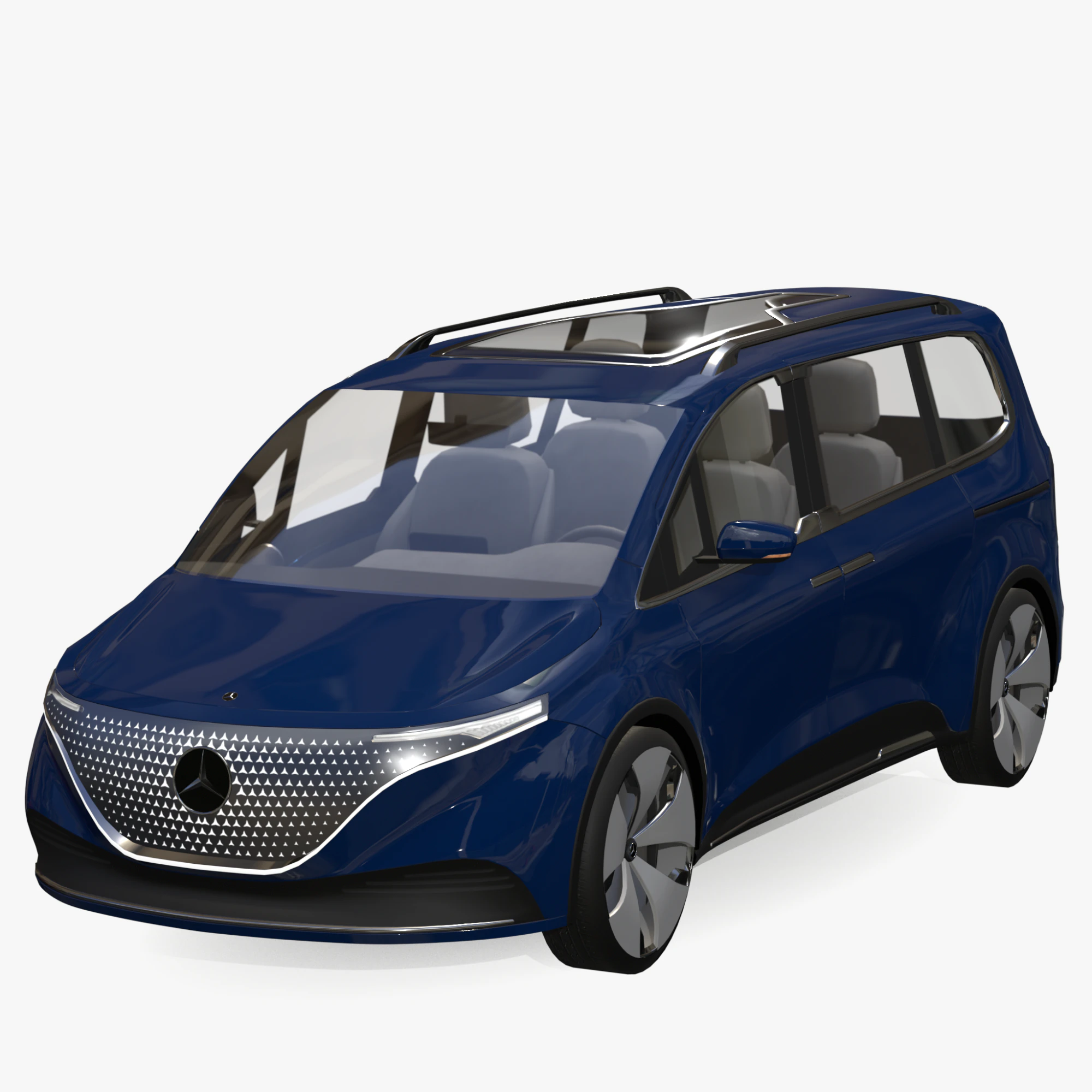 Mercedes Benz EQT 3D Model .c4d .max .obj .3ds .fbx .stl .blend 