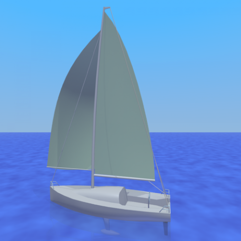 sailboat mengels class 3D Model .c4d .max .obj .3ds .fbx .stl .blend 