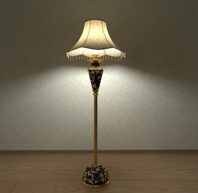 floor lamp Model 3D .c4d .max .obj .3ds .fbx .stl .blend 