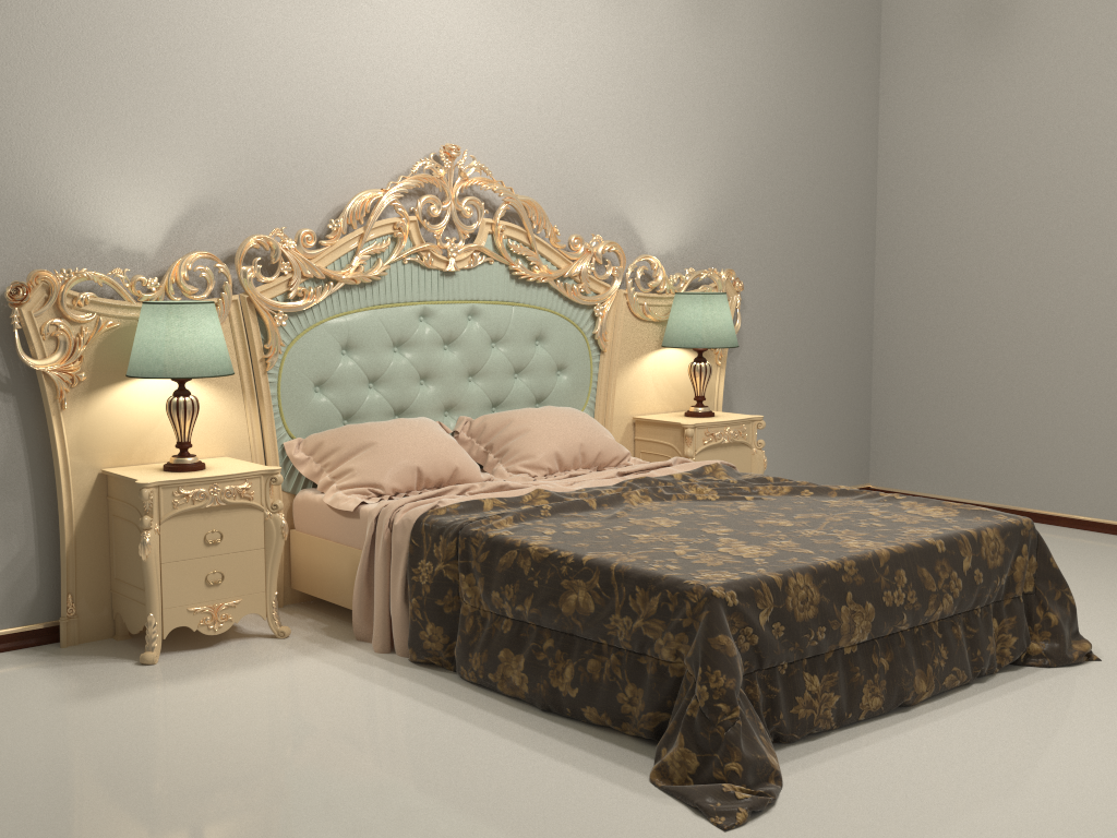 Bed Classic 3d Model In Bedroom 3dexport