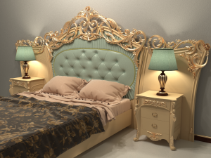 bed classic 3D मॉडल