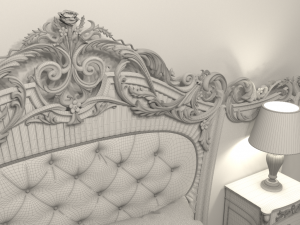 bed classic 3D मॉडल