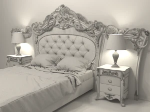 bed classic 3D Model