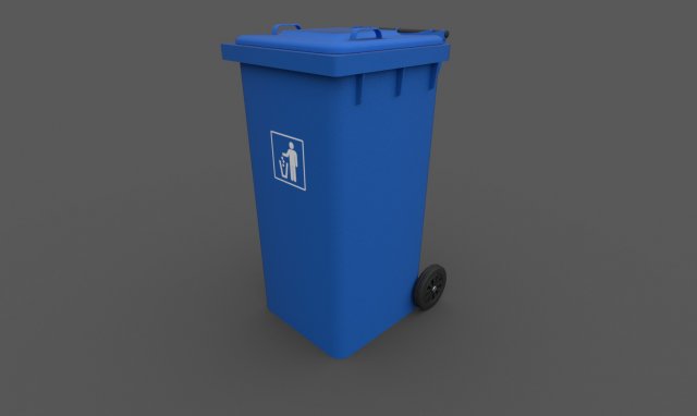 trash bin 3D 모델 .c4d .max .obj .3ds .fbx .stl .blend 