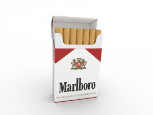 marlboro cigarette box 3D Модель