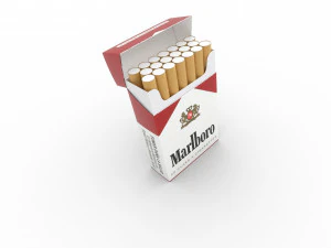 marlboro cigarette box 3D Model