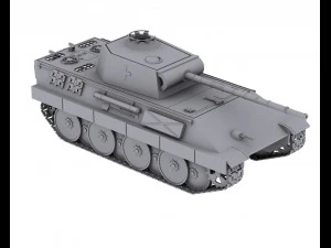 carro armato tedesco panzerkampfwagen v pantera Modello 3D