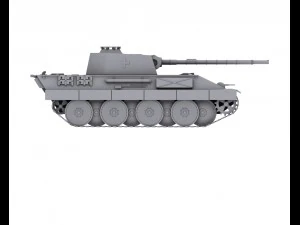 german tank panzerkampfwagen v panther 3D Model