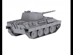 german tank panzerkampfwagen v panther 3D Model