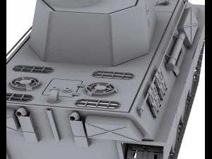german tank panzerkampfwagen v panther 3D Model
