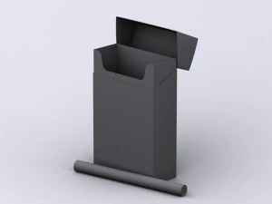 lucky strike cigarettes box 3D Model