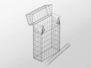 lucky strike cigarettes box 3D Model