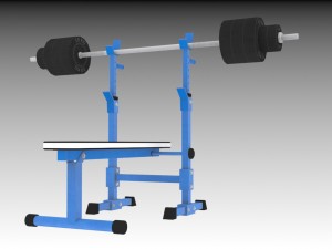 weightlifting bench 3D 모델