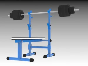 weightlifting bench 3D Model