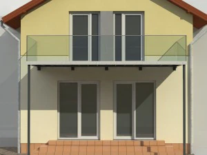 balcony and railing 3D Model