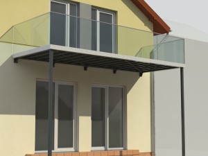 balcony and railing 3D मॉडल