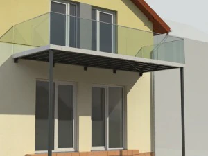 balcony and railing 3D Model