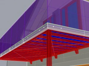 balcony and railing 3D Model