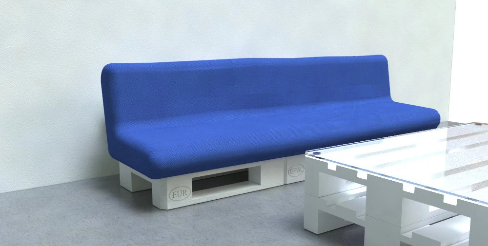 sofa from eur-pallets 3D Model .c4d .max .obj .3ds .fbx .stl .blend 