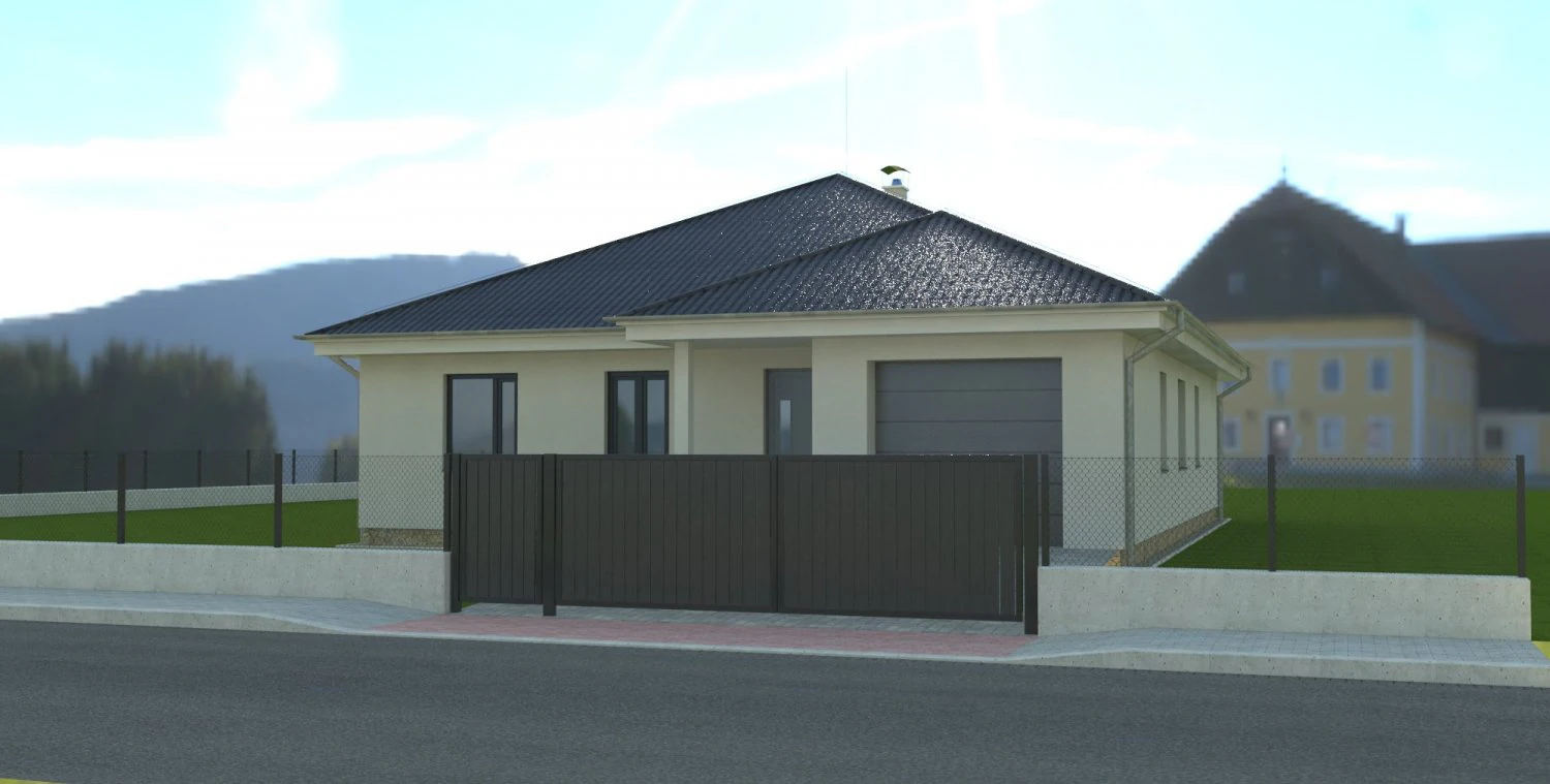 family house 3D Model .c4d .max .obj .3ds .fbx .stl .blend