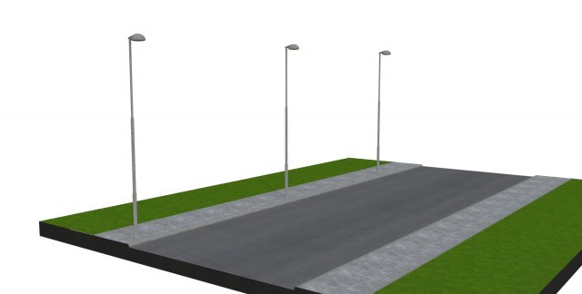 streetlamp 01 3D Model .c4d .max .obj .3ds .fbx .stl .blend 