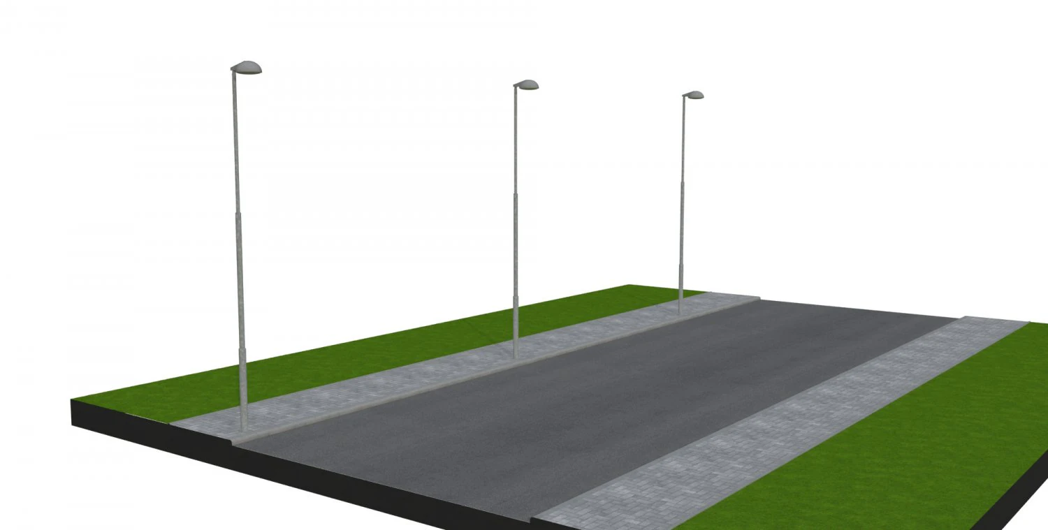 streetlamp 01 3D Model .c4d .max .obj .3ds .fbx .stl .blend 