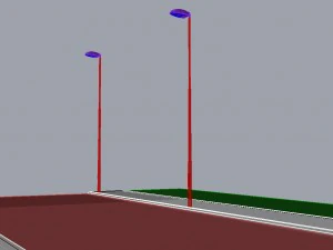 вуличний ліхтар 03 3D Модель
