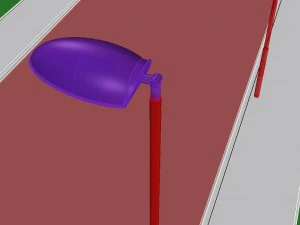 вуличний ліхтар 03 3D Модель