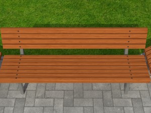 park bench 01 3Dモデル