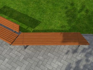 banco del parque 01 Modelo 3D