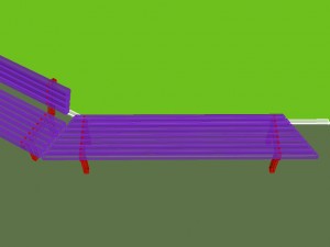 park bench 01 3Dモデル