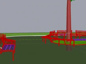 banc de parc 02 Modèle 3D