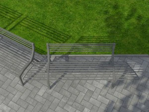 banc de parc 02 Modèle 3D