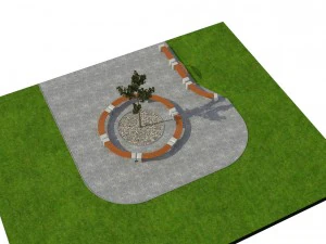 park bench 03 3D Model