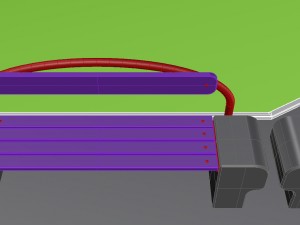 park bench 03 3D 模型
