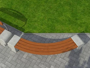 park bench 03 3D Model