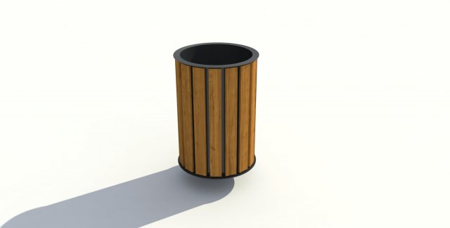 park litter bin 01 3D Модель .c4d .max .obj .3ds .fbx .stl .blend 