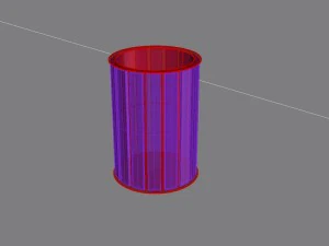 park litter bin 01 3D Model