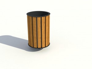 park litter bin 01 3D Модель