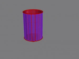 park litter bin 01 3D Model