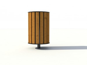 park litter bin 01 3D Модель