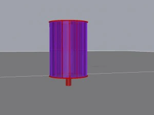 park litter bin 01 3D Model